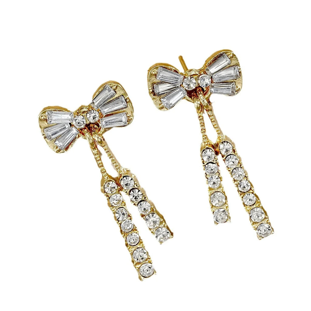 Golden Grace Bow Earrings