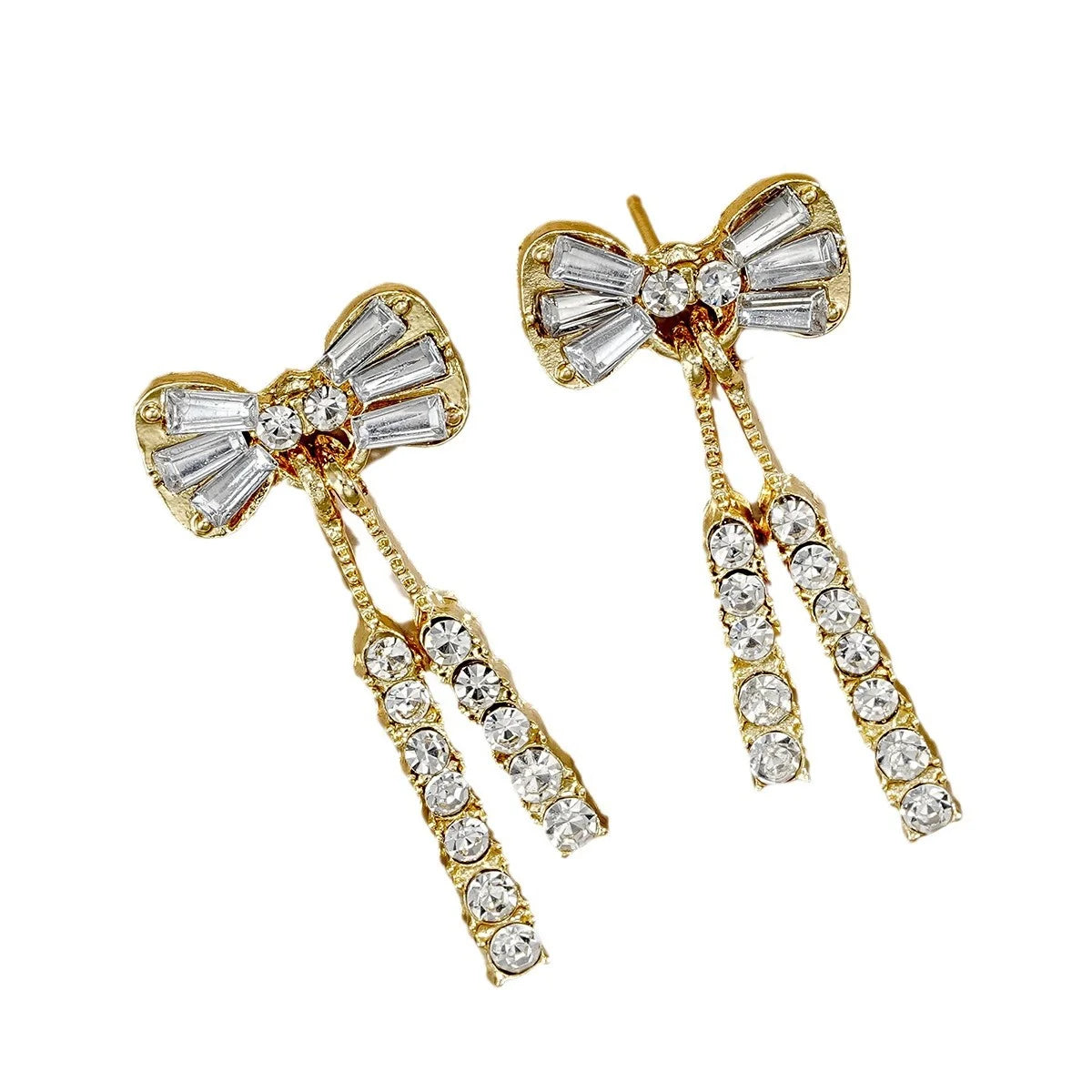 Golden Grace Bow Earrings